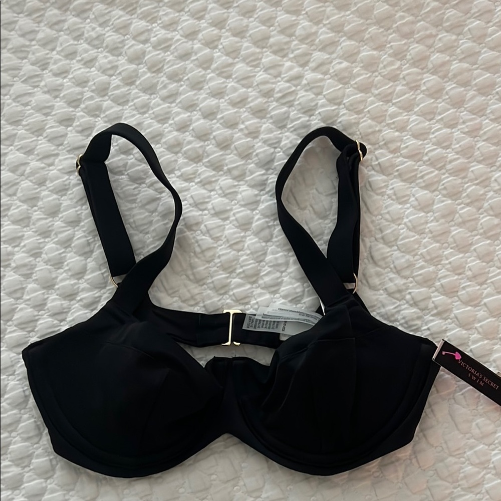 Black Women's Balconette swim top